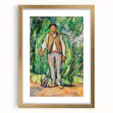 Impressionism Wall Art - Portrait of a Gardener - Cezanne’s Vibrant Nature Scene