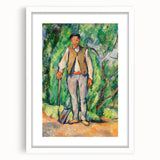 Impressionism Wall Art - Portrait of a Gardener - Cezanne’s Vibrant Nature Scene