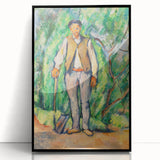 Impressionism Wall Art - Portrait of a Gardener - Cezanne’s Vibrant Nature Scene