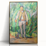 Impressionism Wall Art - Portrait of a Gardener - Cezanne’s Vibrant Nature Scene
