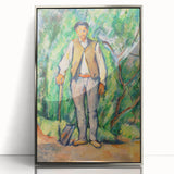 Impressionism Wall Art - Portrait of a Gardener - Cezanne’s Vibrant Nature Scene