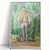 Impressionism Wall Art - Portrait of a Gardener - Cezanne’s Vibrant Nature Scene