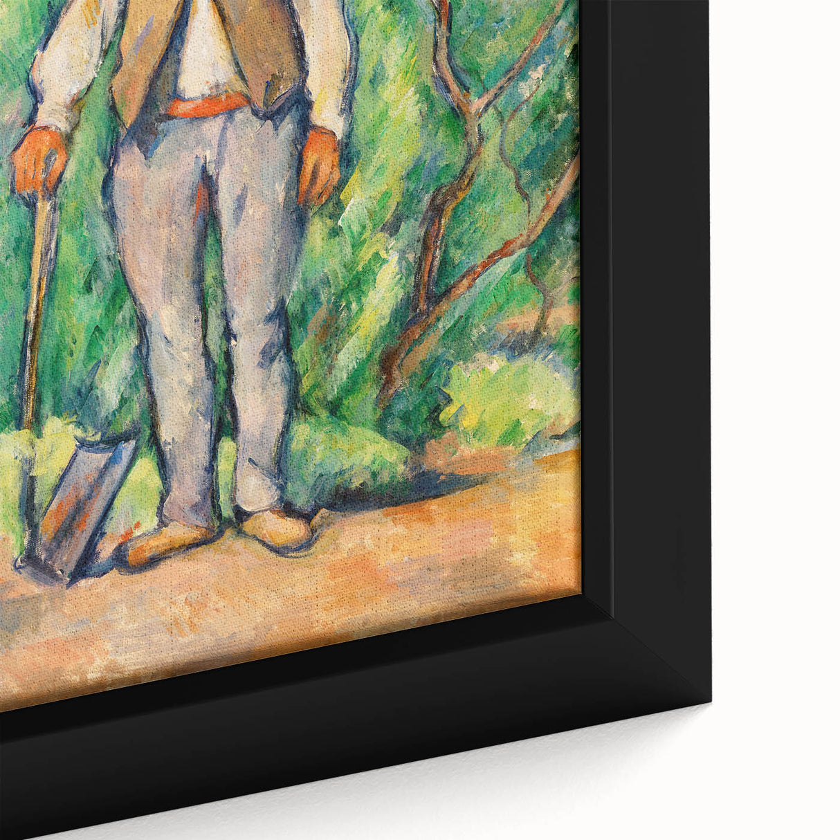 Impressionism Wall Art - Portrait of a Gardener - Cezanne’s Vibrant Nature Scene