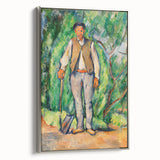 Impressionism Wall Art - Portrait of a Gardener - Cezanne’s Vibrant Nature Scene