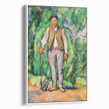 Impressionism Wall Art - Portrait of a Gardener - Cezanne’s Vibrant Nature Scene