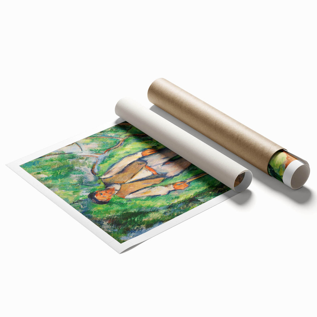 Impressionism Wall Art - Portrait of a Gardener - Cezanne’s Vibrant Nature Scene