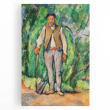 Impressionism Wall Art - Portrait of a Gardener - Cezanne’s Vibrant Nature Scene