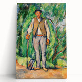 Impressionism Wall Art - Portrait of a Gardener - Cezanne’s Vibrant Nature Scene