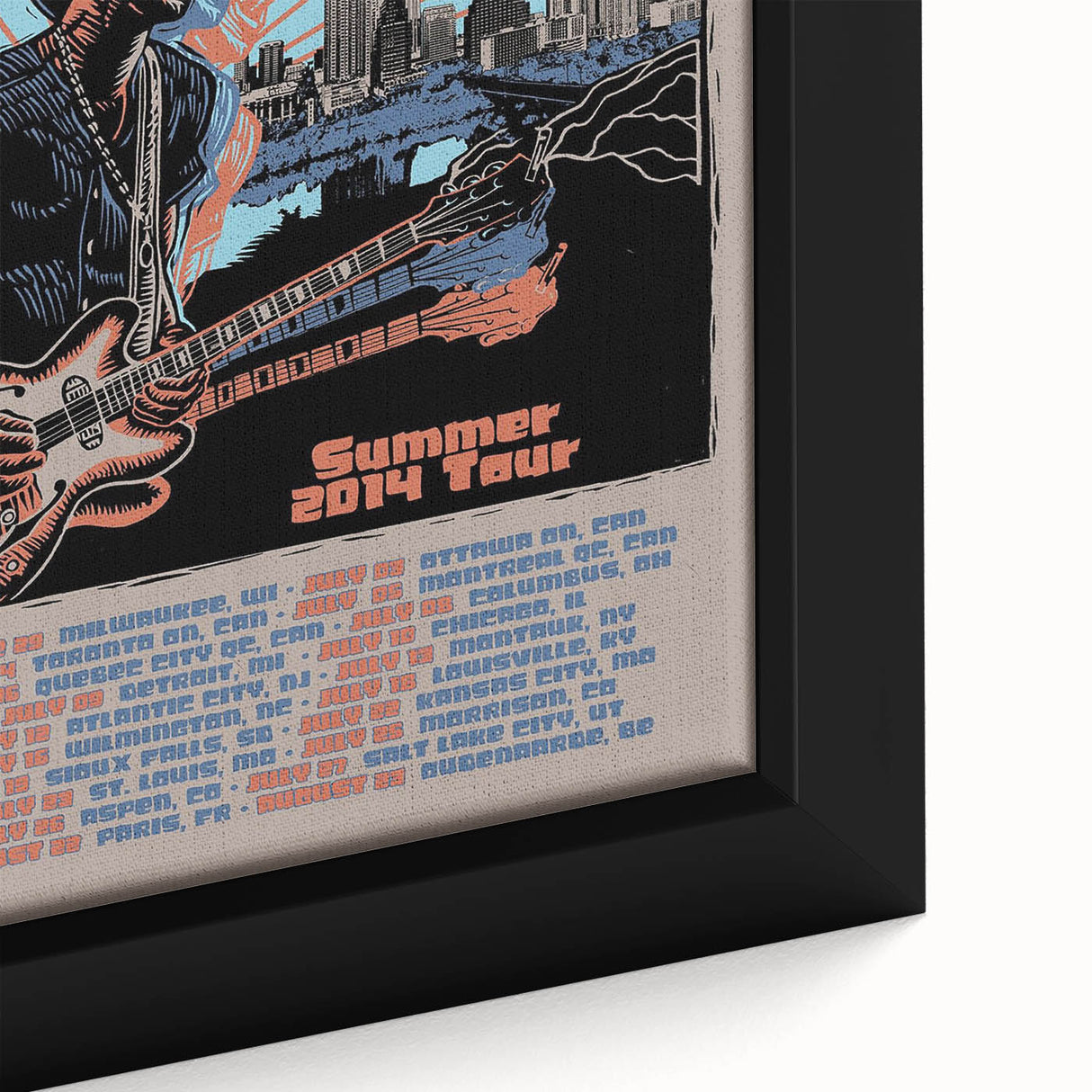 Gary Clark Jr. Retro Wall Art - Vintage 2014 Tour Poster