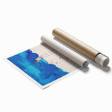 Whimsical Boys Room Wall Art – Child Catching Stars with Teddy Bear