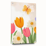 Floral Butterfly Nursery Art for Kids – Children's Wall Decor