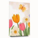 Floral Butterfly Nursery Art for Kids – Children's Wall Decor