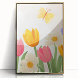 Floral Butterfly Nursery Art for Kids – Children's Wall Decor