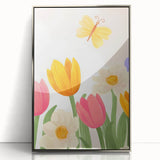 Floral Butterfly Nursery Art for Kids – Children's Wall Decor