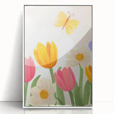 Floral Butterfly Nursery Art for Kids – Children's Wall Decor