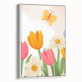 Floral Butterfly Nursery Art for Kids – Children's Wall Decor