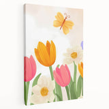 Floral Butterfly Nursery Art for Kids – Children's Wall Decor