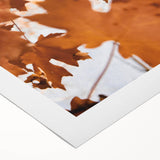 Art deco poster featuring a stylized autumn landscape on rolled canvas, ideal for dining room wall art.