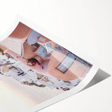 Extra large wall art featuring line art flowers in black on white, rolled canvas, ideal for large living room decor.