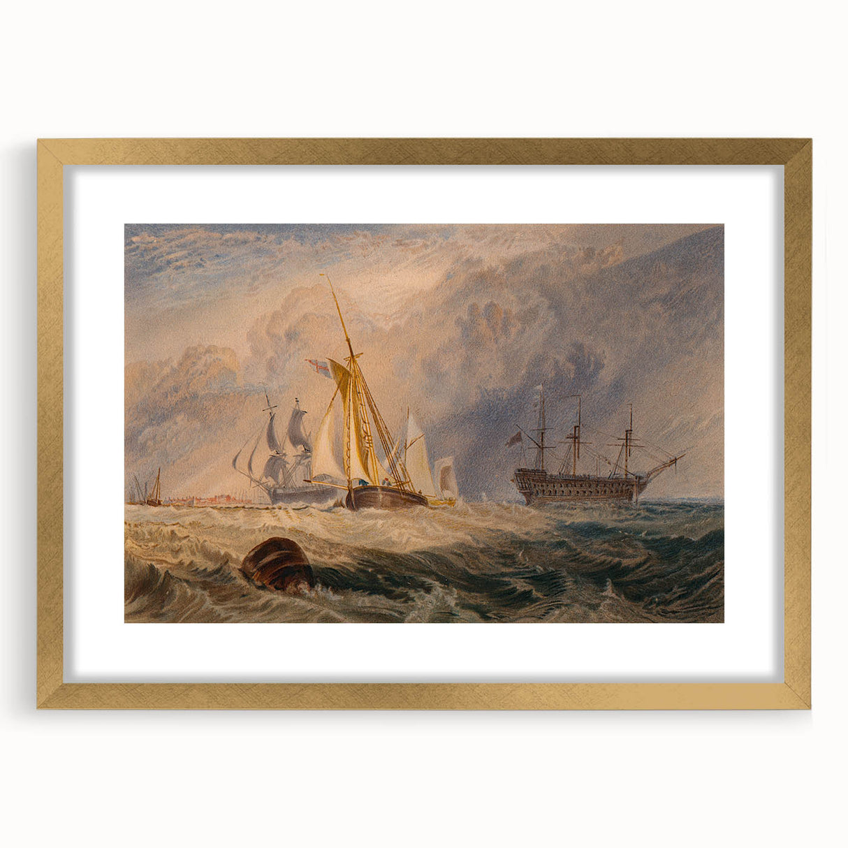 Romanticism Art - Sheerness at Sea - Classic Romantic Nautical Print
