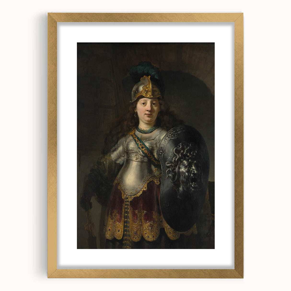 Baroque Warrior Art Print - Classic Historical Art with Detailed Designs