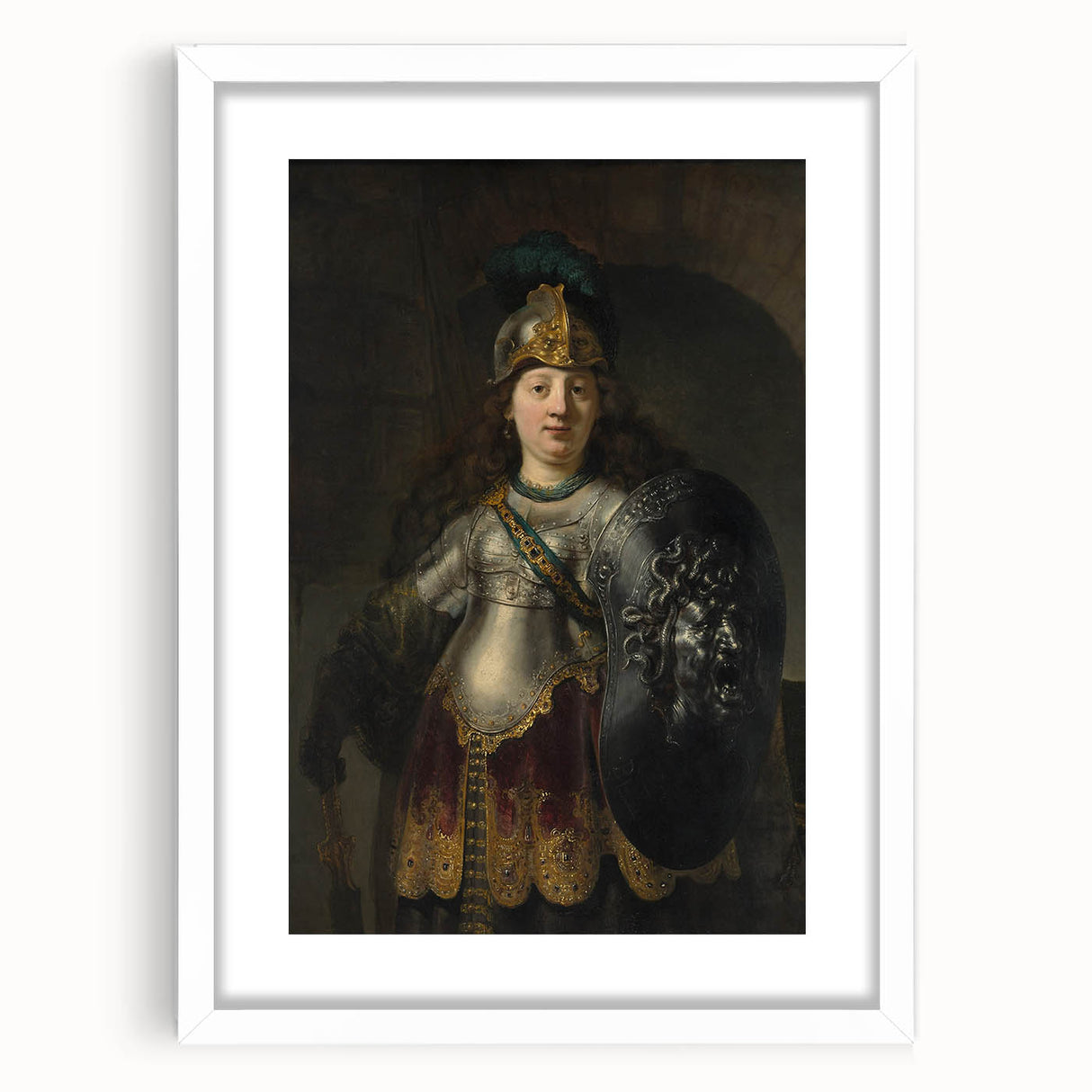 Baroque Warrior Art Print - Classic Historical Art with Detailed Designs