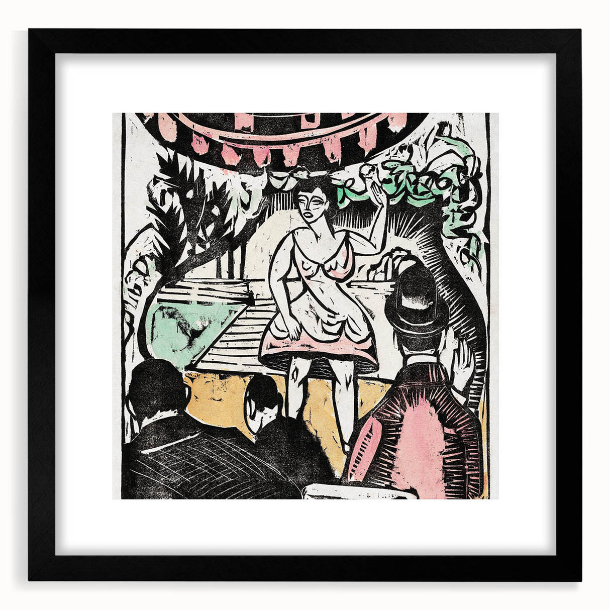 Ernst Ludwig Kirchner's Singer Scene - Vibrant Expressionist Artwork