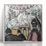 Ernst Ludwig Kirchner's Singer Scene - Vibrant Expressionist Artwork