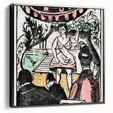 Ernst Ludwig Kirchner's Singer Scene - Vibrant Expressionist Artwork