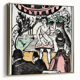 Ernst Ludwig Kirchner's Singer Scene - Vibrant Expressionist Artwork