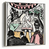 Ernst Ludwig Kirchner's Singer Scene - Vibrant Expressionist Artwork