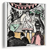 Ernst Ludwig Kirchner's Singer Scene - Vibrant Expressionist Artwork