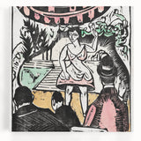 Ernst Ludwig Kirchner's Singer Scene - Vibrant Expressionist Artwork