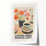 Extra large rolled print of vibrant floral art, ideal for art wall dining room or classy bathroom decor.