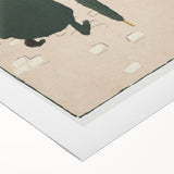 Vintage Street Scene - Modern Wall Art of Little Laundress in Paris