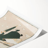 Vintage Street Scene - Modern Wall Art of Little Laundress in Paris