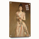 Classical Realism Portrait - Elegant Victorian Lady Realistic Wall Art