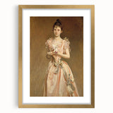 Classical Realism Portrait - Elegant Victorian Lady Realistic Wall Art