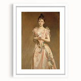 Classical Realism Portrait - Elegant Victorian Lady Realistic Wall Art