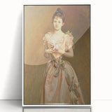 Classical Realism Portrait - Elegant Victorian Lady Realistic Wall Art