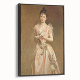 Classical Realism Portrait - Elegant Victorian Lady Realistic Wall Art