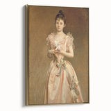 Classical Realism Portrait - Elegant Victorian Lady Realistic Wall Art