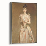 Classical Realism Portrait - Elegant Victorian Lady Realistic Wall Art