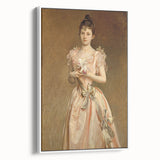 Classical Realism Portrait - Elegant Victorian Lady Realistic Wall Art