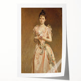 Classical Realism Portrait - Elegant Victorian Lady Realistic Wall Art