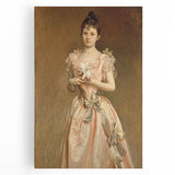 Classical Realism Portrait - Elegant Victorian Lady Realistic Wall Art