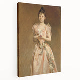 Classical Realism Portrait - Elegant Victorian Lady Realistic Wall Art