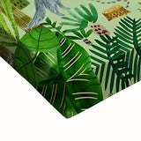 Nature-Inspired Boys Room Wall Art – Girl with Animals in Jungle