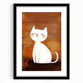 Playroom Wall Art – Cute Cat Illustration for Children's Wall Decor