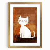 Playroom Wall Art – Cute Cat Illustration for Children's Wall Decor